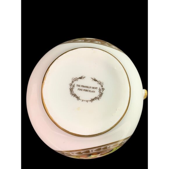 1980s Frankin Mint Fine Porcelain Creamer Collection Wooded Birds 5.2 Inch - Picture 6 of 6